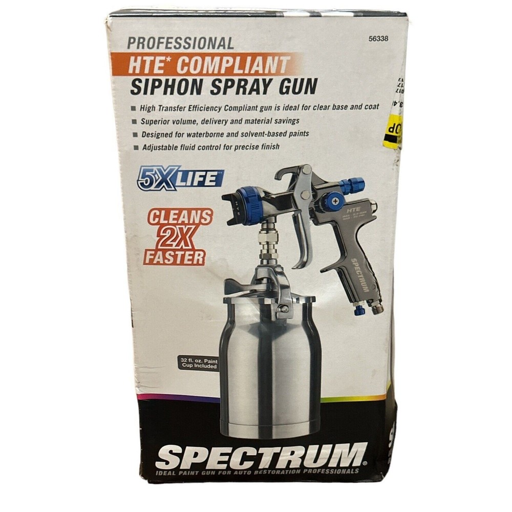 Spectrum Professional HTE-Compliant Siphon Spray Gun #56338 ‎ New Open Box